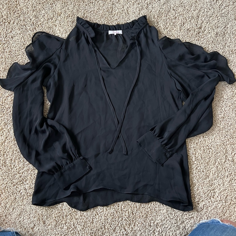 Vguc Parker open shoulder blouse, sz sm